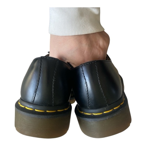 Dr Martens 11837 Black Oxford Shoes Women's Size US 6 L Lace Up Smooth Leather - Picture 6 of 7
